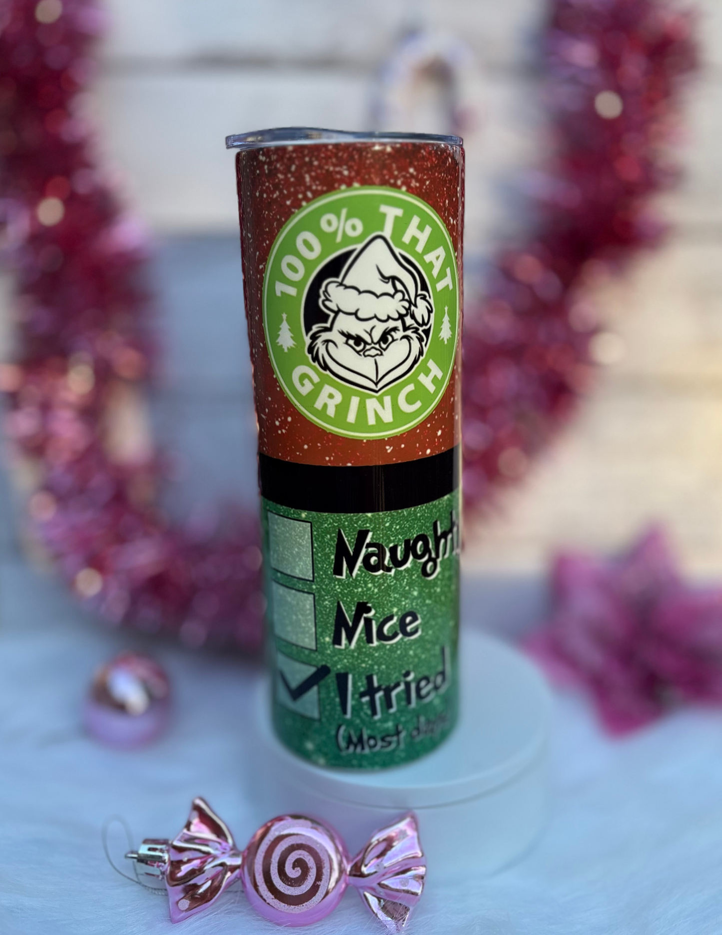 Naughty Vibes Approved - 20oz Holiday Tumbler
