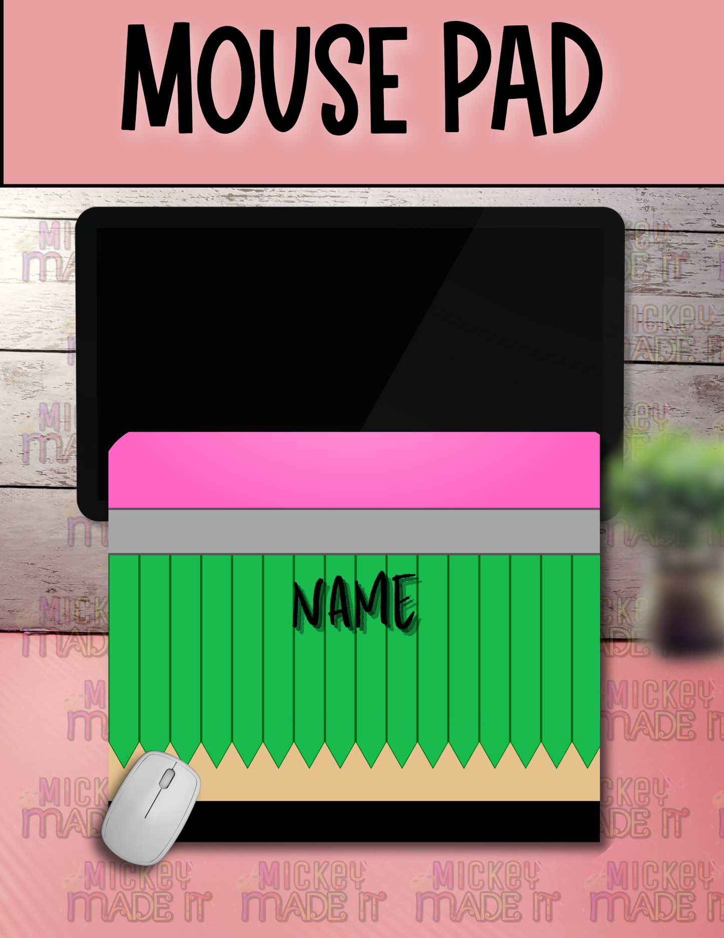 Pencil Inspired - Personalized Mouse Pad