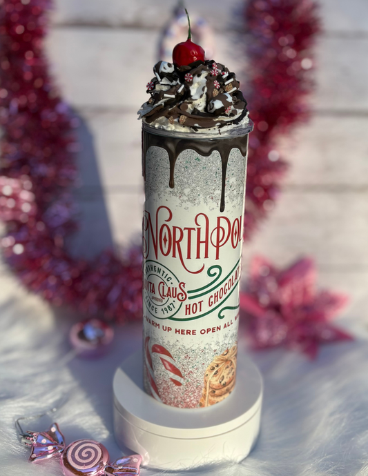 Hot Cocoa at the North Pole | Whipped Topper - 20oz Holiday Tumbler