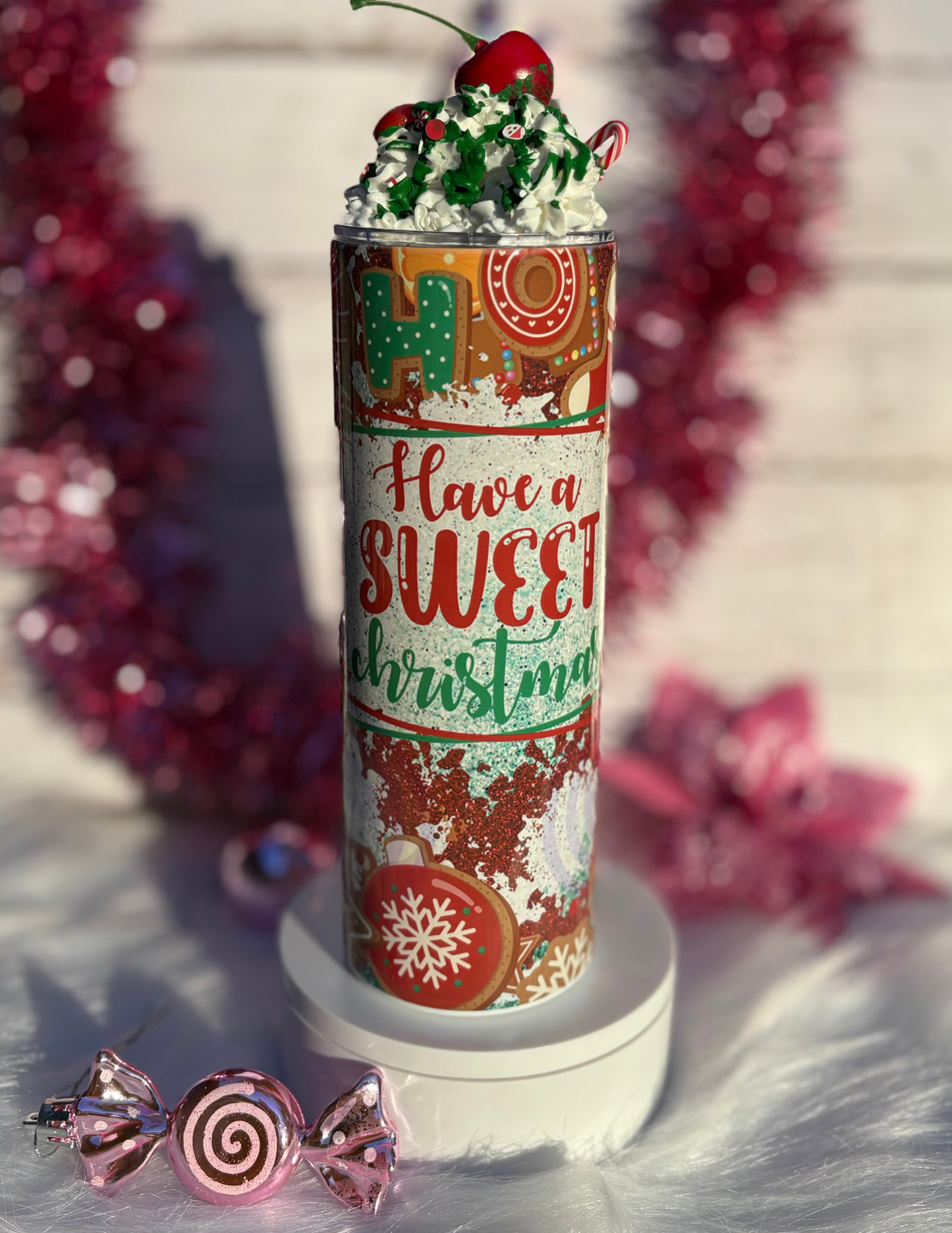 Sweet Christmas Treats | Whipped Topper – 20oz Holiday Tumbler