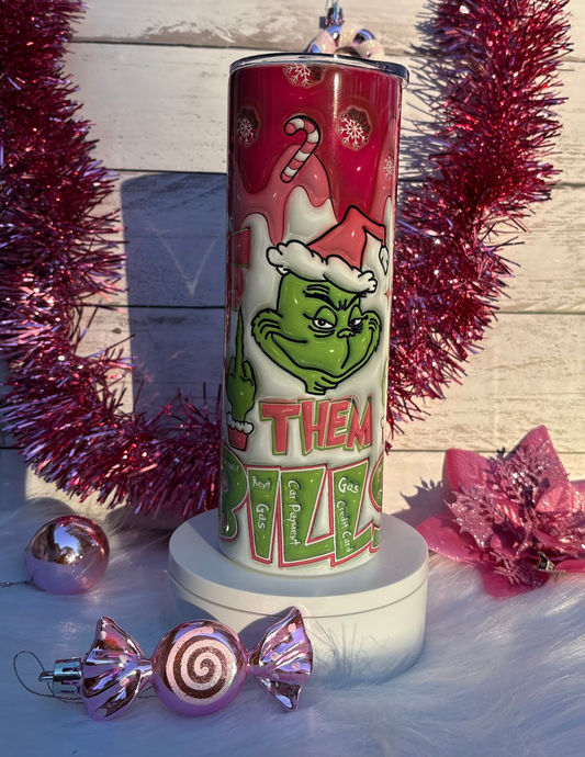 Broke but Festive - 20oz Holiday Tumbler