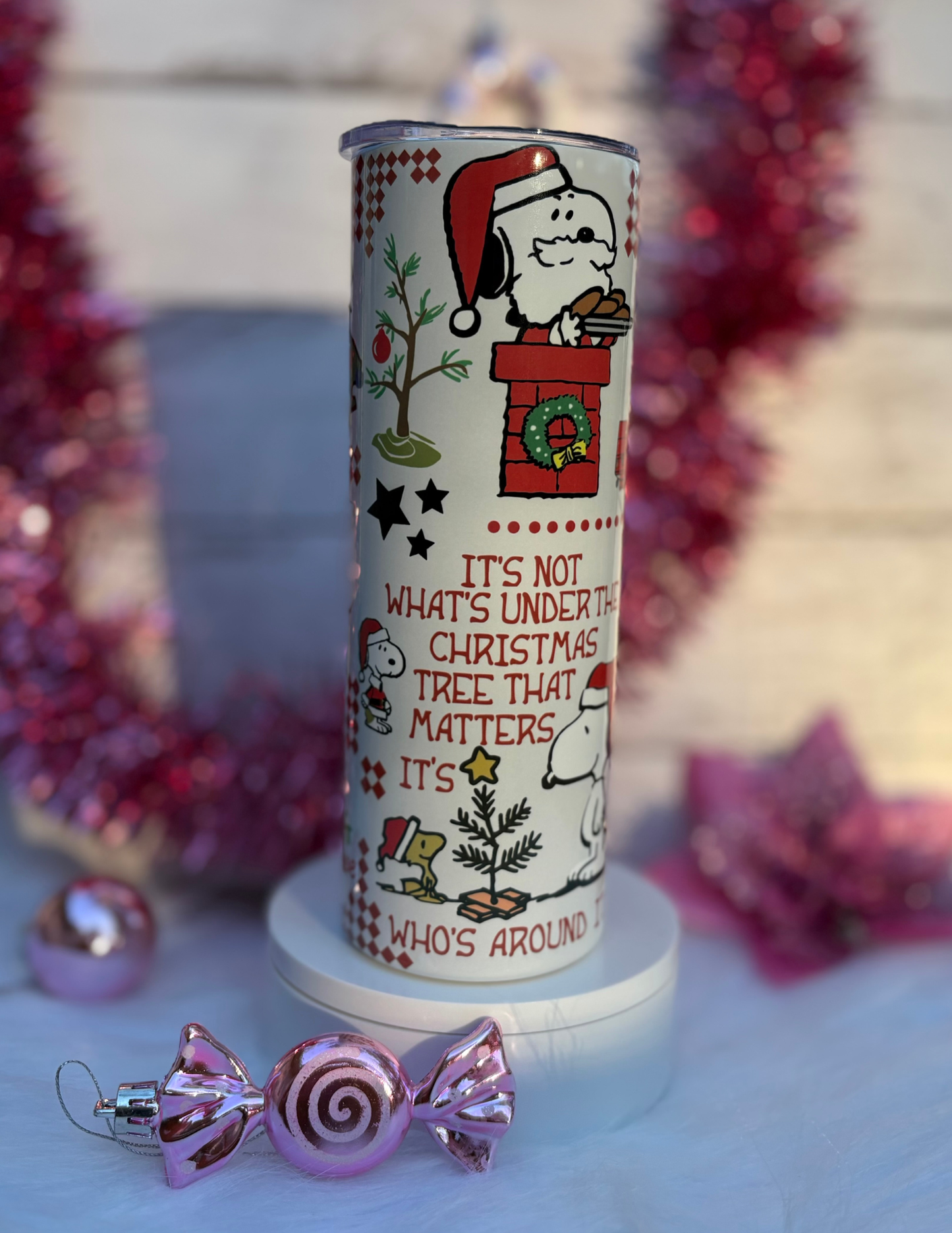 Christmas with Snoopy - 20oz Holiday Tumbler