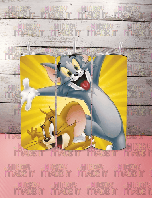 Classic Cartoon Cat & Mouse Inspired - 20oz Tumbler