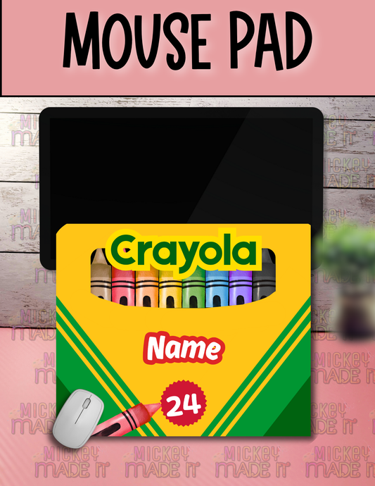 Crayon Box Inspired - Personalized Mouse Pad
