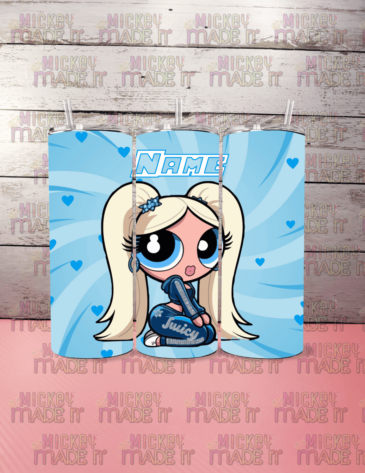 Blue Classic Cartoon Cutie Inspired - 20oz Tumbler