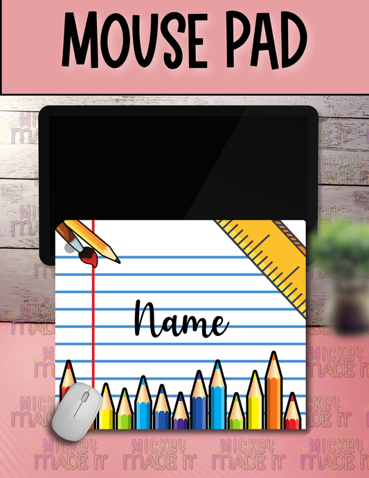 Notebook Paper Inspired - Personalized Mouse Pad