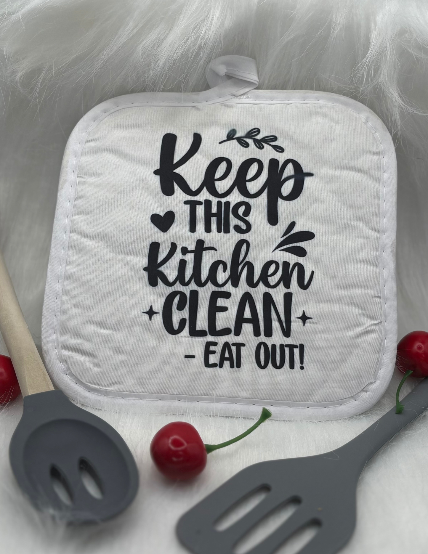 Keep This Kitchen Clean – Funny Kitchen Pot Holder