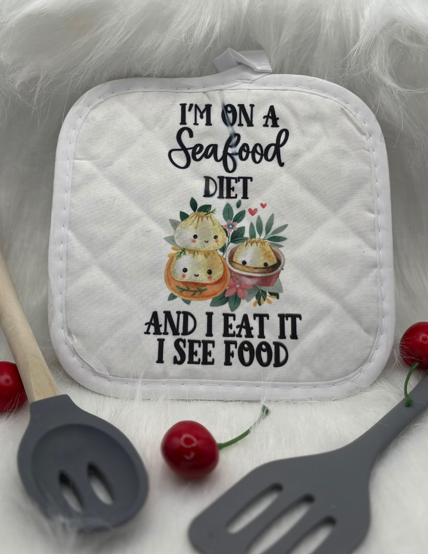 SEEfood diet  – Funny Kitchen Pot Holder